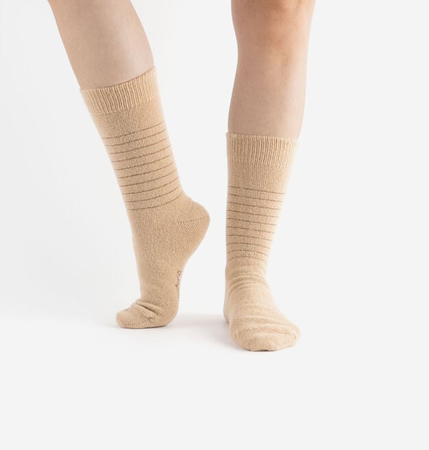 CALZINO CASHMERE LUREX LISCIO