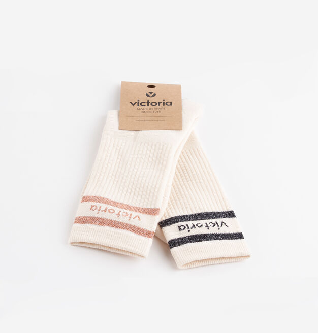 SPARKLY COTTON LONG SOCKS