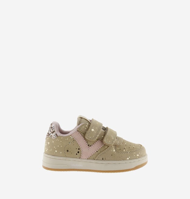 TIEMPO KLETTVERSCHLÜSSE VELOURSLEDER & GLITZER