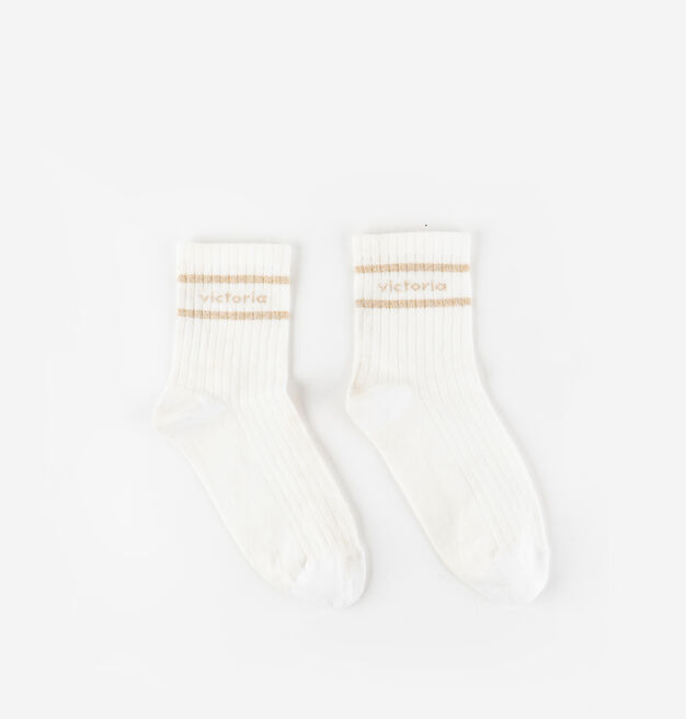 BAUMWOLLE-SOCKE & LUREX