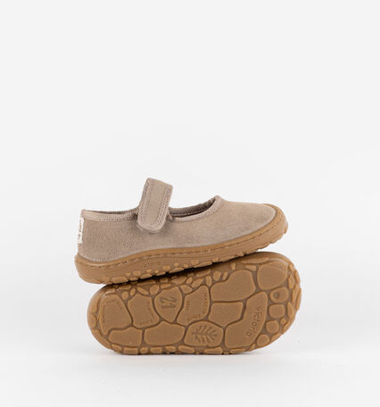 BOSCO KLETTVERSCHLUSS BALLERINA BAREFOOT SPALTLEDER