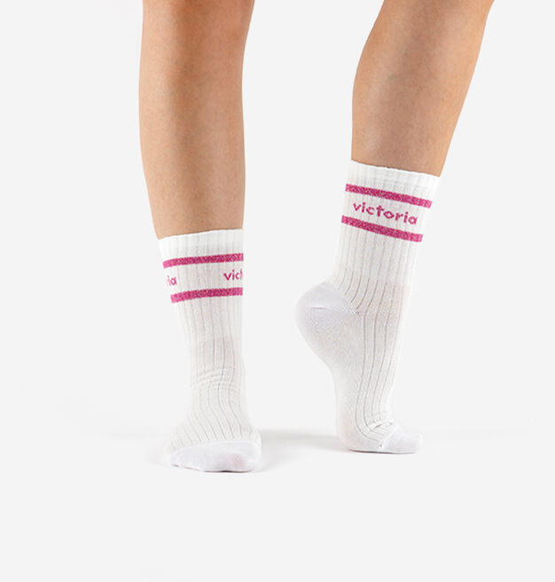 CHAUSSETTE COTON & LUREX