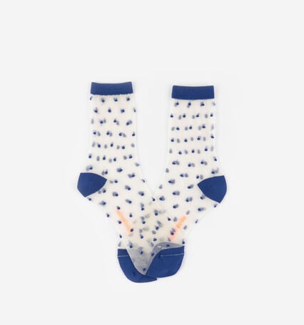 CHAUSSETTE TRANSPARENTE POIS