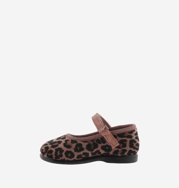 ALBA VELVET LEOPARD PRINT MARY JANE