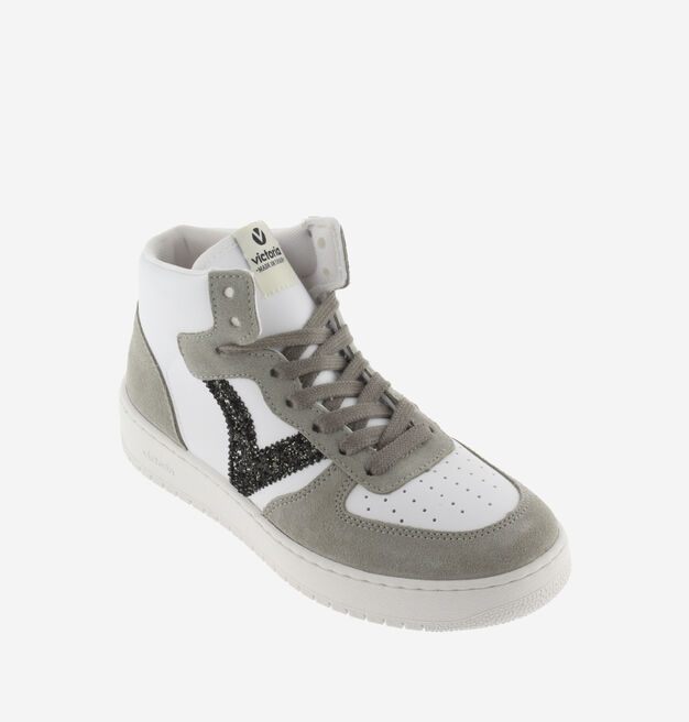 MADRID SYNTHETIC SPLIT LEATHER GLITTER TRAINER