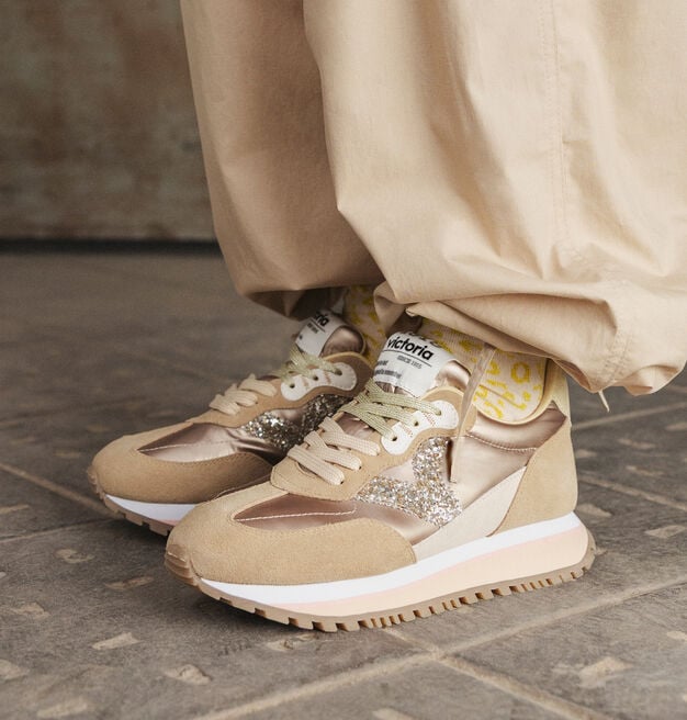 VIENTO METALLIC NYLON & SUEDE