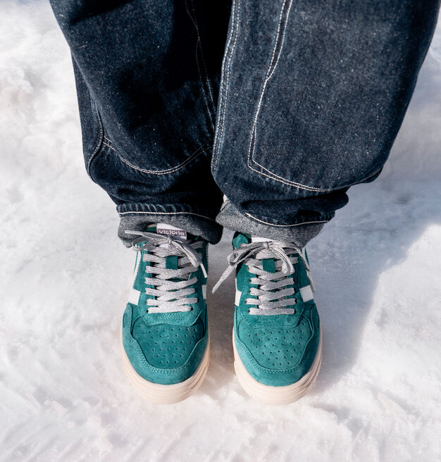 SEUL SPLIT LEATHER & CONTRAST