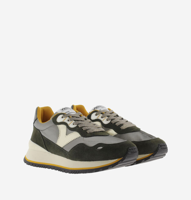 VIENTO METAL NYLON & SPLIT LEATHER