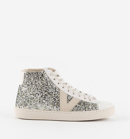 BERLÍN STIEFELETTE GLITZER & LEDER