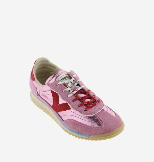 SATURNO METALLIC NYLON & SUEDE