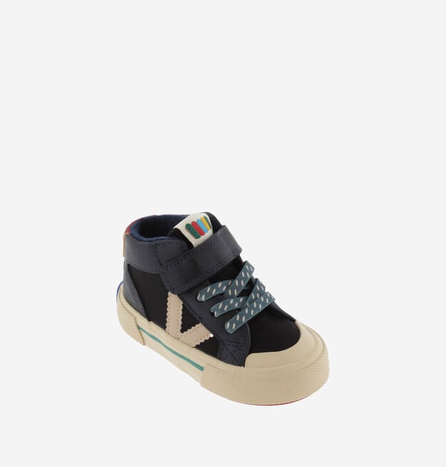 TRIBU KLETTVERSCHLUSS STIEFELETTE LEDEREFFEKT & ELASTISCH