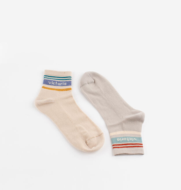 STRIPED RETRO ANKLE SOCKS