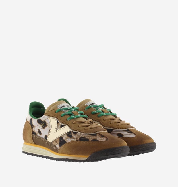 SATURNO NYLON ANIMAL PRINT & SPALTLEDER
