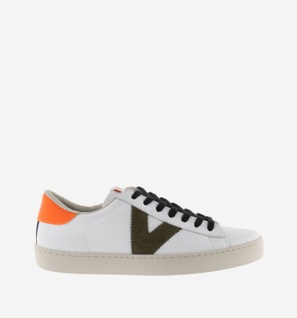 BERLÍN LEATHER AND NEON TRAINERS