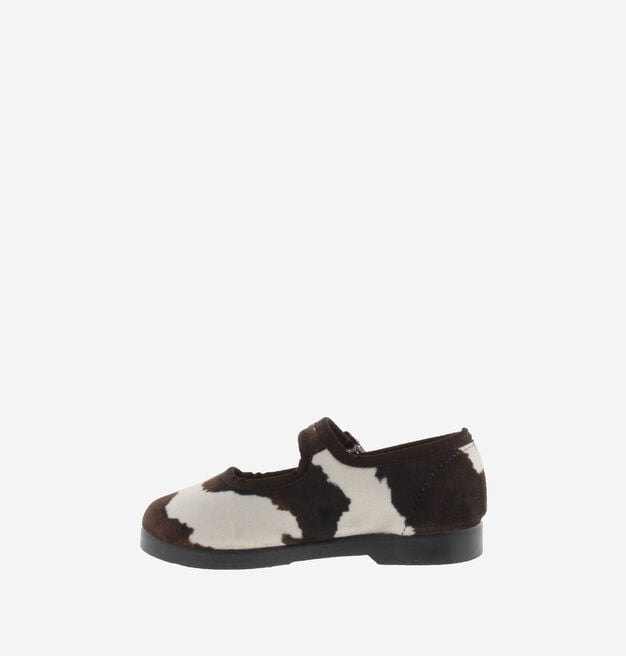 GONG-FU ANIMAL PRINT VELVET MARY JANE