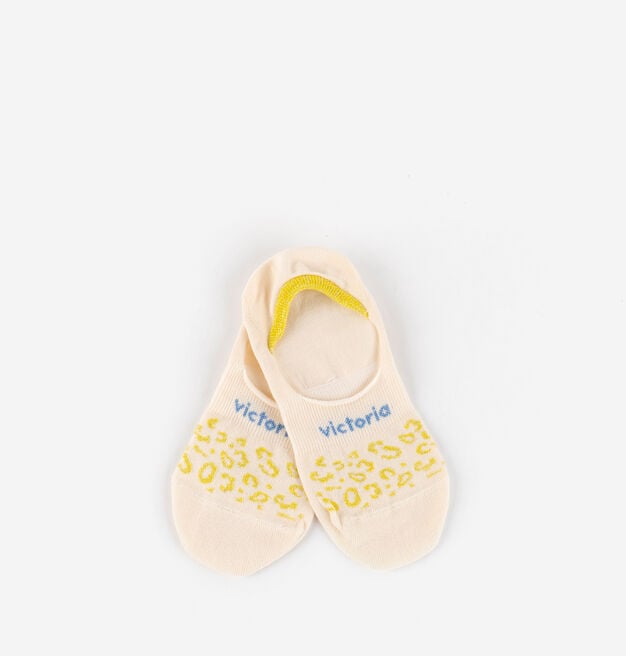 ANIMAL PRINT INVISIBLE PINKY SOCK