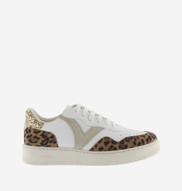 MADRID SPLIT LEATHER LEOPARD & GLITTER