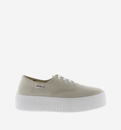 VICTORIA LOW-TOP 1915 PLATTFORM STOFF HIELO