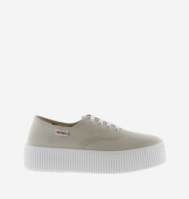 VICTORIA LOW-TOP 1915 PLATTFORM STOFF HIELO