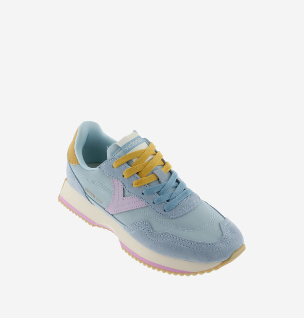 COSMOS MULTICOLOURED NYLON & SUEDE