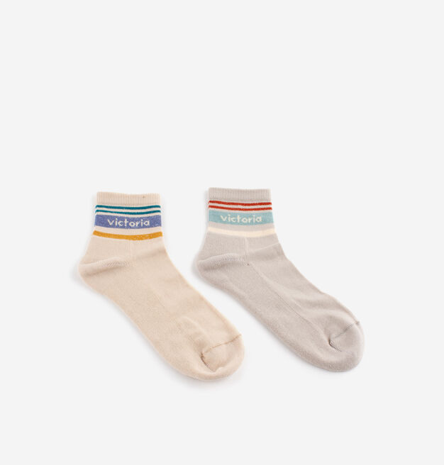 STRIPED RETRO ANKLE SOCKS