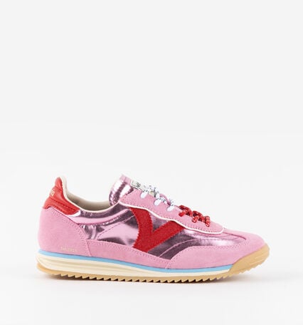 SATURNO METALLIC NYLON & SUEDE