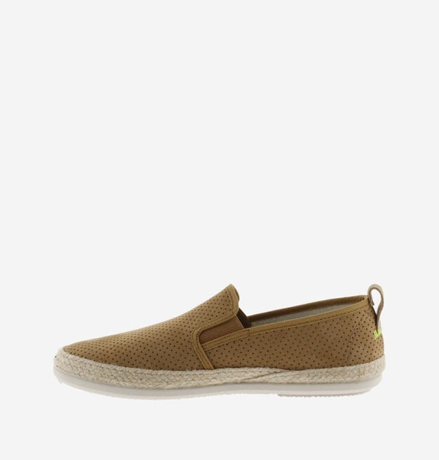ANDRÉ PERFORATED FAUX SUEDE ELASTICATED