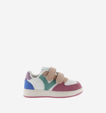 TIEMPO SCRATCHS CUIR FENDU MULTICOLORE