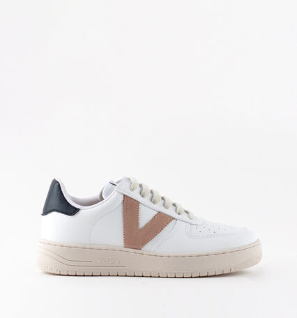 SIEMPRE SYNTHETIC EFFECT CONTRAST LEATHER TRAINER