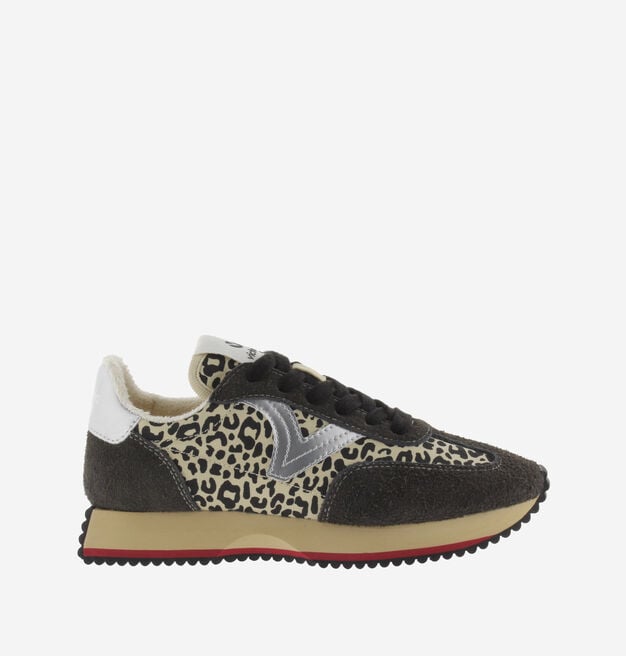 COSMOS ANIMAL PRINT NYLON & SPLIT LEATHER