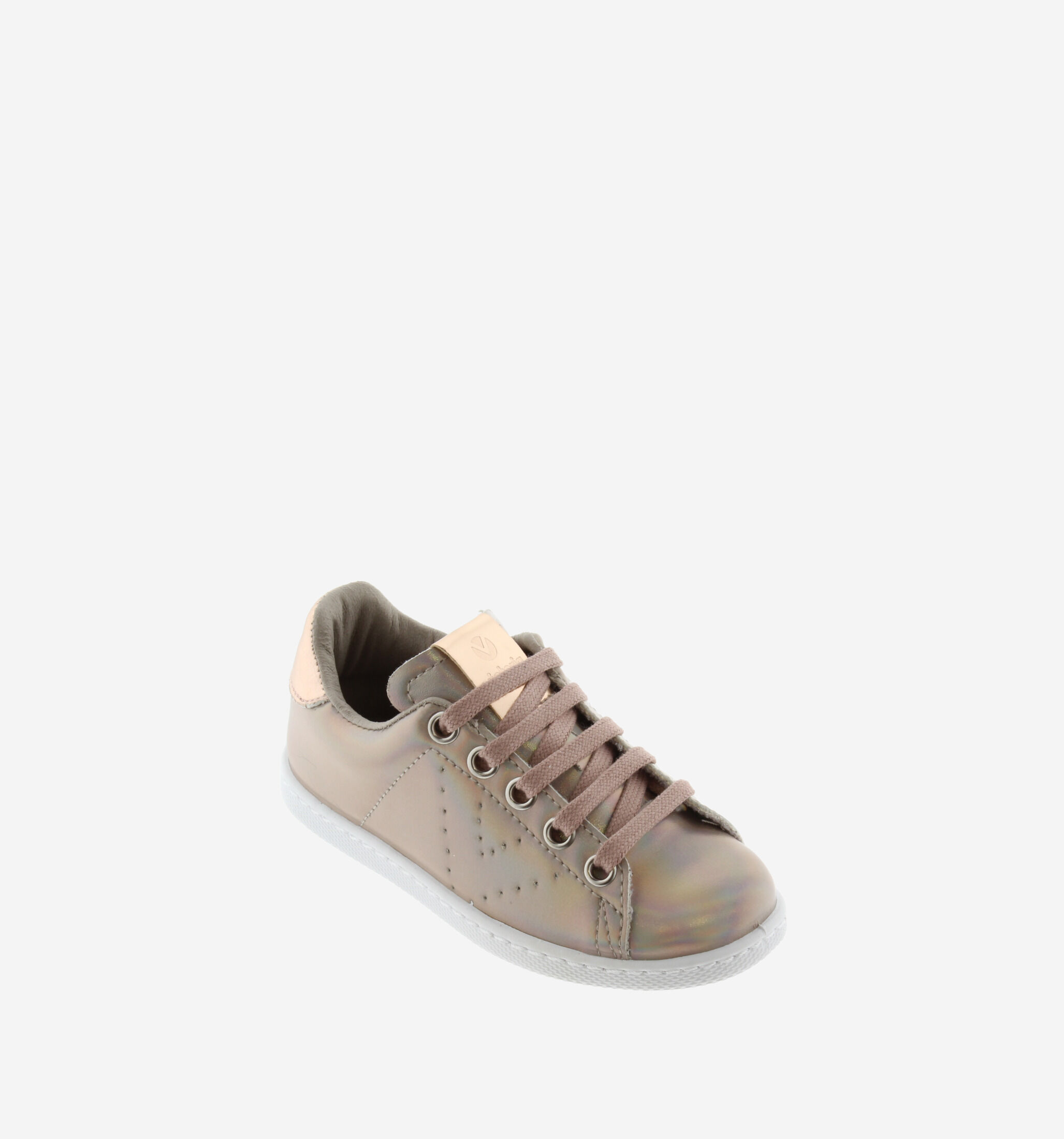 TENIS METALIZADO HOLOGRAMA NUDE Victoria Shoes