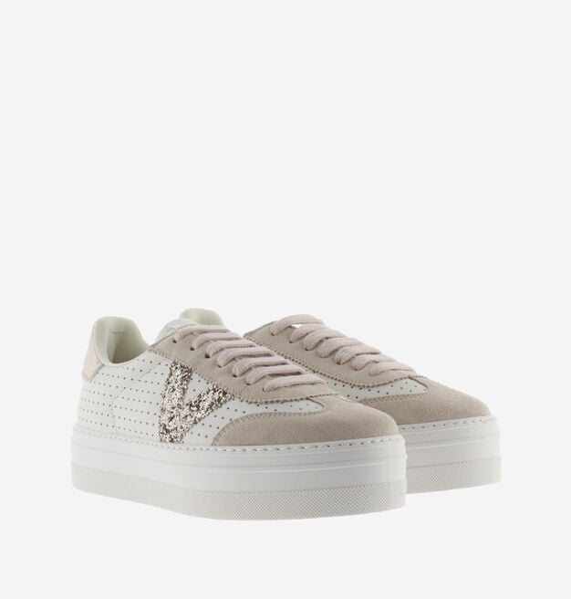 BARCELONA CICLISTA PERFORATED FAUX LEATHER & GLITTER