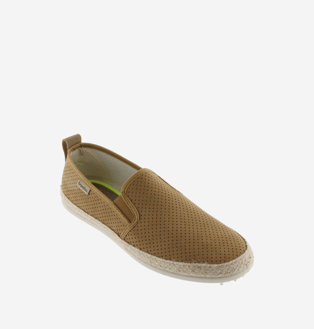 ANDRÉ PERFORATED FAUX SUEDE ELASTICATED