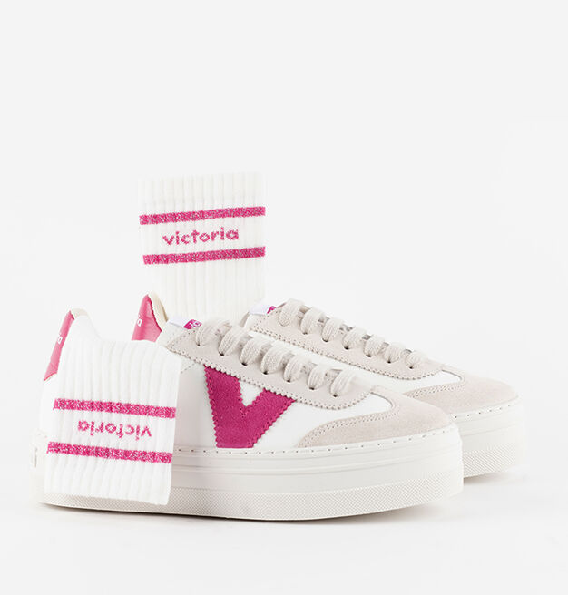 CHAUSSETTE COTON & LUREX