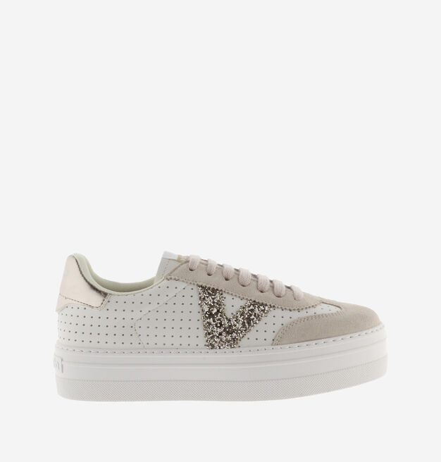 BARCELONA CICLISTA PERFORATED FAUX LEATHER & GLITTER