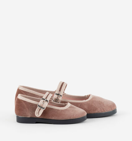 GONG-FU BALLERINE VELOURS & CONTRASTE