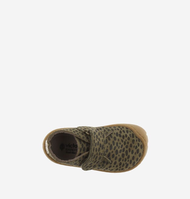 BOSCO BAREFOOT KLETTVERSCHLUSS STIEFELETTE VELOURSLEDER ANIMAL-PRINT