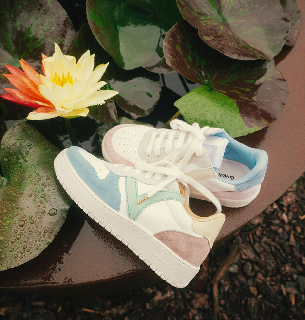 MADRID FAUX LEATHER & MULTICOLOURED SUEDE