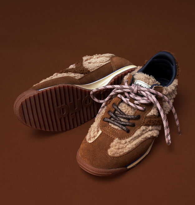 SATURNO FAUX SHEARLING & SUEDE