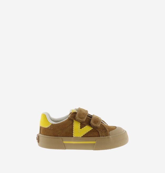TRIBU LARGE CHAUSSANT CUIR FENDU & CONTRASTE