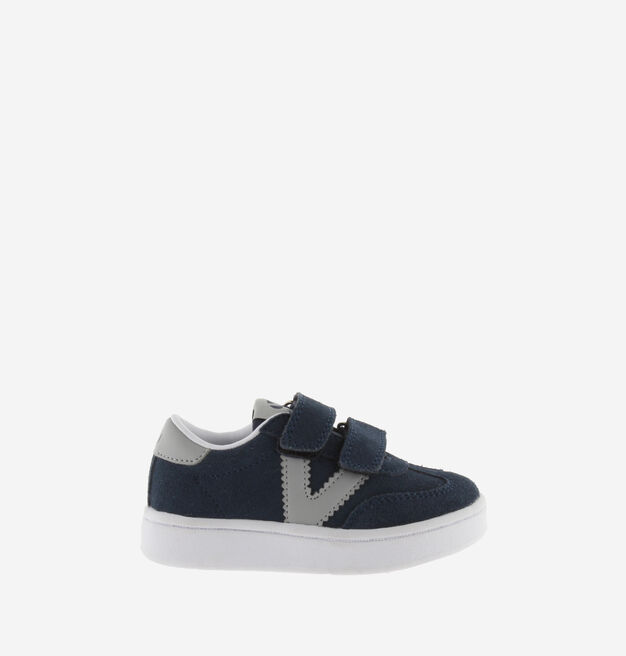 MILLAS SPLIT LEATHER TRAINER WITH STRAPS