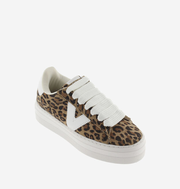 BARCELONA CUIR FENDU LÉOPARD