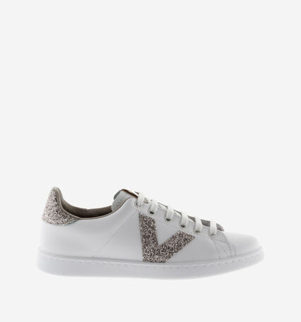 TENIS CUIR & COPEAUX GLITTER