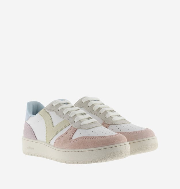 MADRID FAUX LEATHER & MULTICOLOURED SUEDE