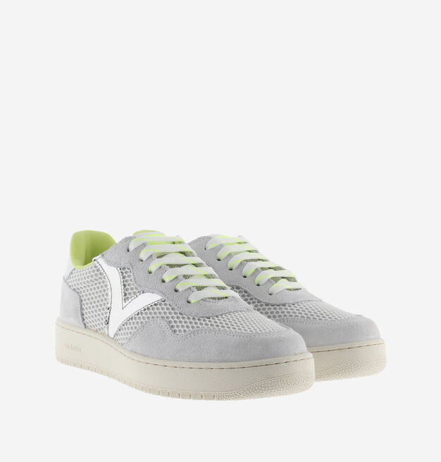 MADRID SPLIT LEATHER/MESH & METAL