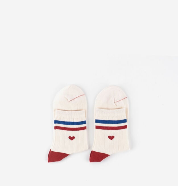 CHAUSSETTE COTON RAYURES