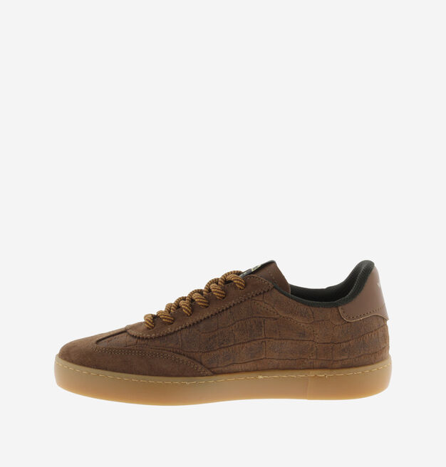 BERL&Iacute;N CICLISTA CROCODILE-EFFECT & SUEDE