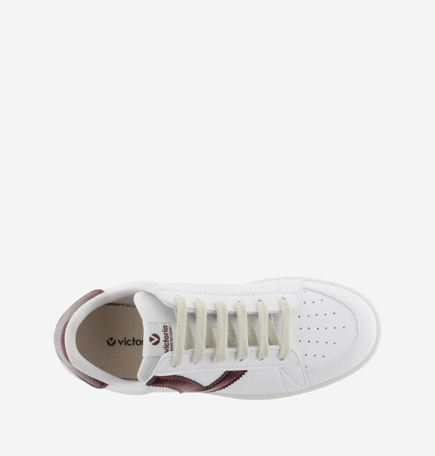 MADRID SYNTHETIC EFFECT METALLIC LEATHER TRAINER