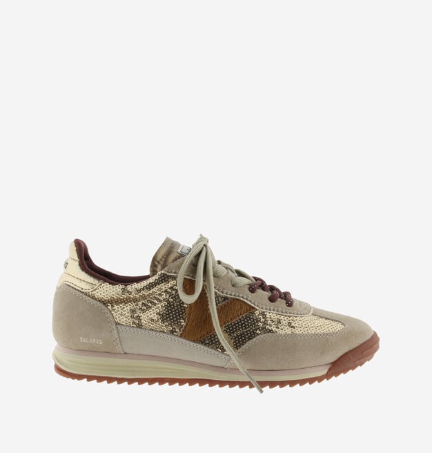 SATURNO SEQUIN/SUEDE & METAL
