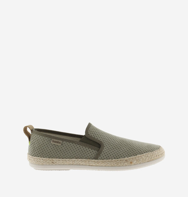 ANDRÉ PERFORATED FAUX SUEDE ELASTICATED